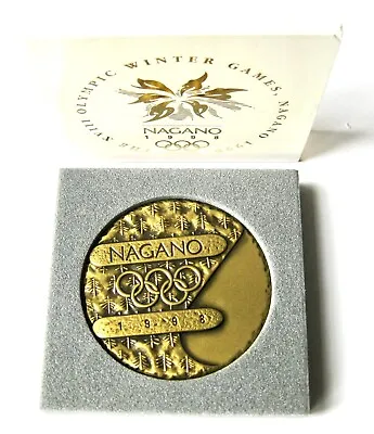 1998 Nagano Olympic Games -  Participant Medal + Box • $63.15