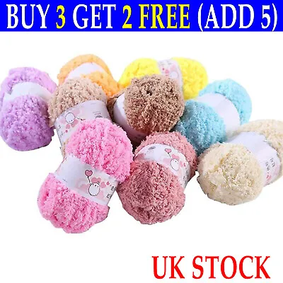 Snuggly Snowflake DK Soft Baby Wool 50g Knitting Yarn White Colorful Winter Warm • £5.59