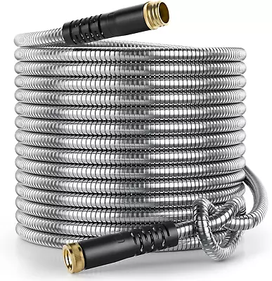 Stainless Steel Garden Hose 6 Ft Flexible Metal Water Hose 6Ft With 3/4'' Crush • $20.99