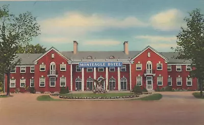 New Brick Monteagle Hotel Open Year Round In Tennessee Linen Vintage Post Card • $7.46