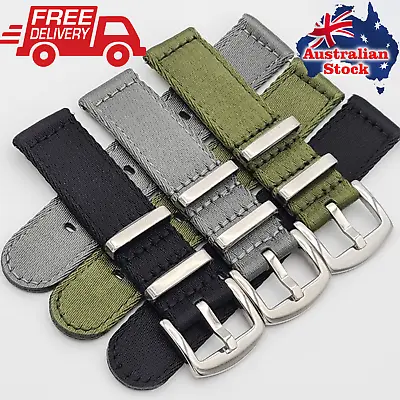 Military Nylon Watch Strap Band Quick Release Smart 18-24mm Tracking AU Stock • $17.95