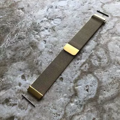 Gold Stainless Steel Milanese Band Strap For Garmin Venu & Vivomove Style -B20 • $25.99