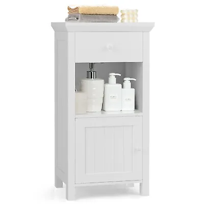 £47.99 • Buy Wooden Bathroom Floor Cabinet Freestanding Storage Cabinet Organizer Cupboard