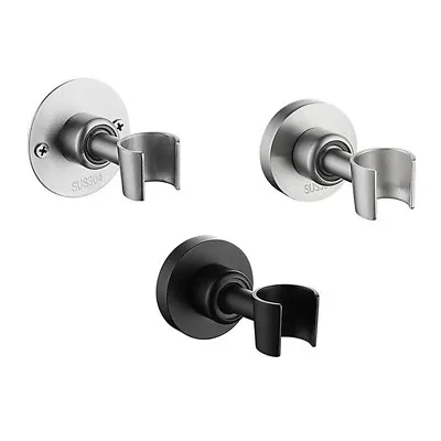 360° Adjustable Shower Head Holder Bathroom Hand Held Stainless Steel Bracket • £6.88