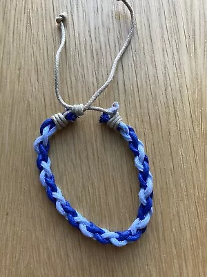 Rastaclat Adjustable Draw String Bracelet Blue On Blue Multicolor New Cool Relax • $7.99