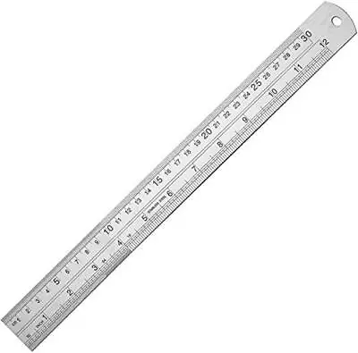 Edward Tools 12 Inch Metal Ruler - Stainless Steel SAE And MM - Straight Edge... • $7.52