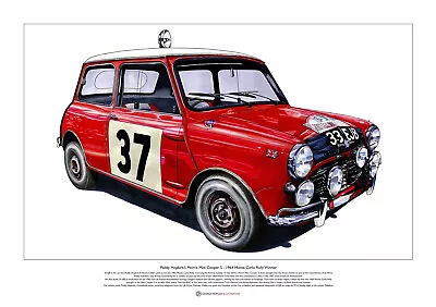 Paddy Hopkirk’s Mini Cooper S 33 EJB ART POSTER A2 Size • £27.50