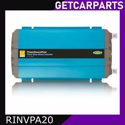 Ring 2000W Watt Pure Sine Wave Inverter 12H 12V DC PowerSourcePure - RINVPA20 • £569.95