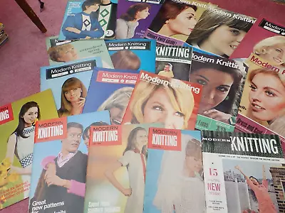 18 X Knitmaster Modern Knitting Monthly Magazine For Machine Knitters - 1963- 68 • £10