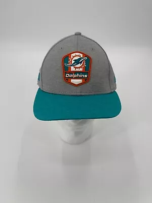Miami Dolphins Team Issued New Era Fitted Hat All Sizes! Rubber Logo • $9.99