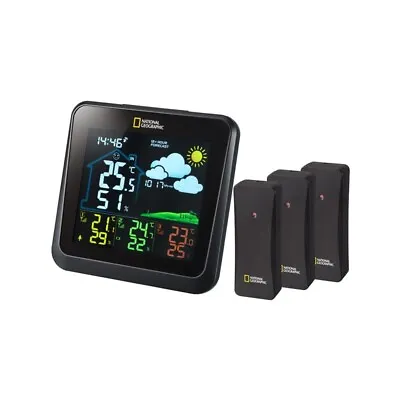 National Geographic Weather Station With 3 Sensors - Colour Screen • £63.95