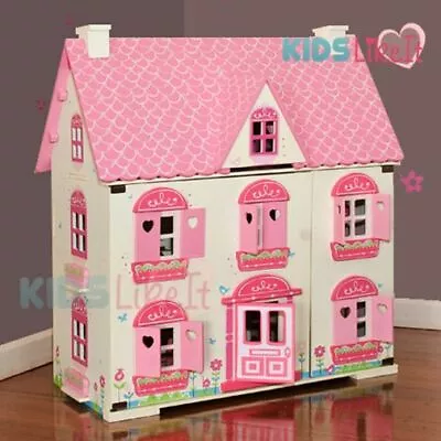 New Rosebud Kids GIRLS Wooden Dolls House Miniature FULL Furniture Set • $116.90