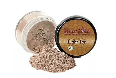 LIGHT TAN FOUNDATION Mineral Makeup Matte Bare Skin Sheer Natural Powder Cover • $7.15