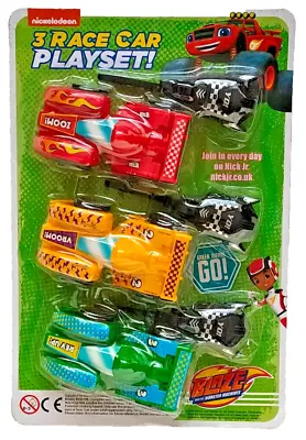 Blaze And The Monster Machines - 3 Race Car Playset - Brand New • £3.99