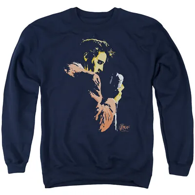 Elvis Presley Early Elvis Crewneck Sweatshirt Licensed Music King Of Rock Navy • $24.49