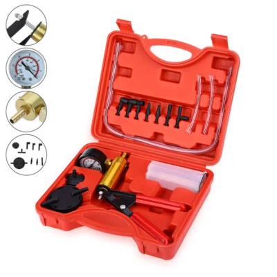 $21.99 • Buy Handheld Vacuum Pressure Pump Tester Kit Brake Fluid Bleeder Car Universal