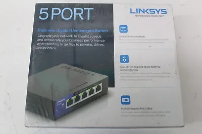 Linksys LGS105 5-Port Business Unmanaged Switch SEALED  FREE SHIPPING • $24