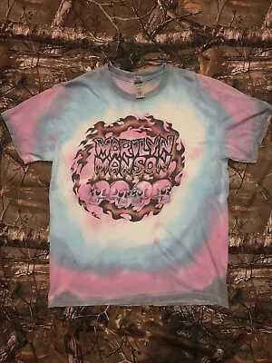 Mobshity Marilyn Manson Tie-Dye T Shirt 1 Of 1 RAFFLE PRIZE SHARPIE HAND DRAWN • $36.66