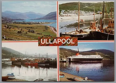 Views Of Ullapool Ross-shire Scotland Postcard Unposted • £5