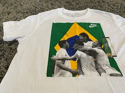 $50 • Buy Nike Exclusive Brazil Brazilian Flag World Cup Olympic Soccer Futbol T Shirt XL