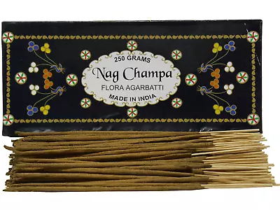 Nag Champa Flora Agarbatti Natural Fragrance Incense Sticks Diffuser 250 Grams • $19.25