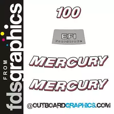 Mercury F100 Four Stroke Outboard Decals/sticker Kit • $43.46