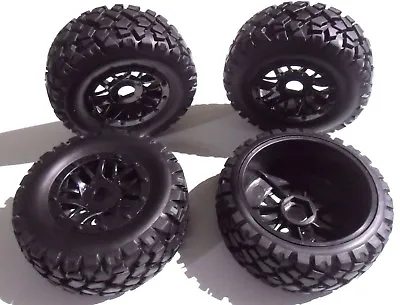 17mm Hex Short Course 🚙 Truck 1/10 Wheel & Tyre Set Of 4 Fits Traxxas Slash HPI • £27.99