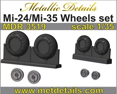 Metallic Details MDR3519 For Scale Model Kit 1:35 Mi-24/Mi-35 Wheels Set - Resin • $19.54