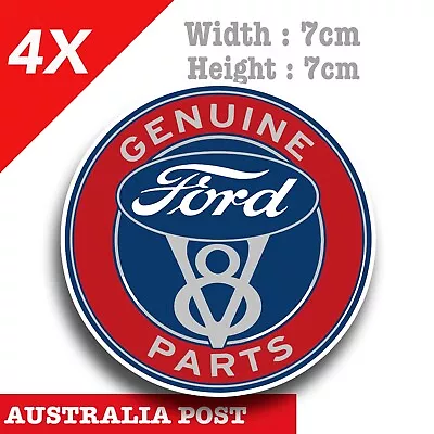 Ford V8 Parts Sign Rusted Old Vintage Garage Sign X4 Decal Sticker • $7.60