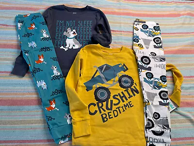 NWT 5t 5 Carters 4 Pc Dogs Schnauzer Monster Truck Rally Pajamas Birthday Easter • $28.20