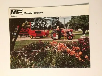 Massey-Ferguson MF 12 22 124 126 Baler Color Brochure 12 Pg '74 MINT 175 Tractor • $24.99