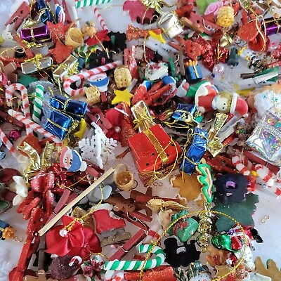 Huge Lot Mini Christmas Tree Ornaments Glass Balls Clips On Half Inch And Smalle • $39.99