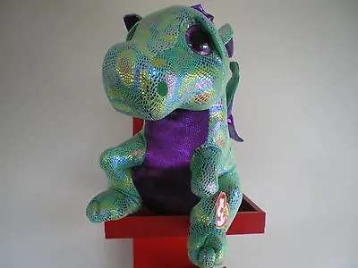 Ty Beanie Boos CINDER The Dragon 17 Inch NWMT.LARGE 40cm.FREE POST IN AUSTRALIA • $110