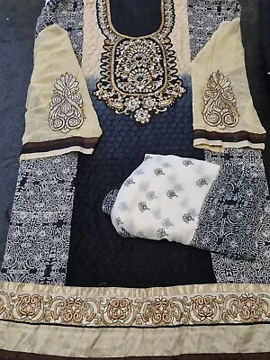 Brand New 4 Piece Designer Salwar Kameez Suit (Unstitched) • £8.95