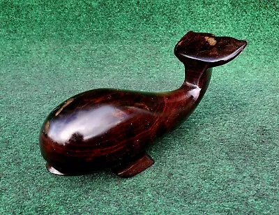 VTG Ironwood Whale 7.5 Inches Long Hand Carved Wooden Figure • $22.99