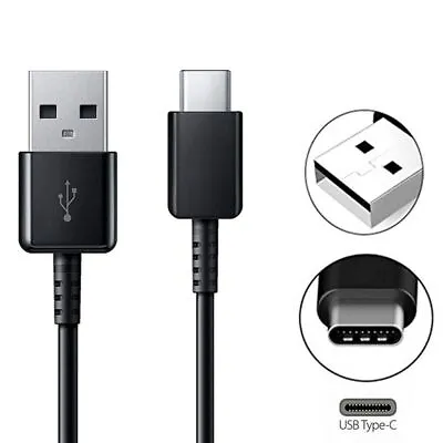 USB-C Lead  Type C Charging Fast Charger Phone Cable USB To Type C 1M • £1.53