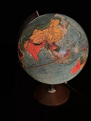 Vintage Hammond Scan-Globe A/S Lighted Globe - 1976 MCM Illuminated Globe • $74.75