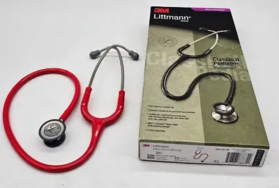 3M Littmann Stethoscope Classic II Pediatric Red Tube 28inch • $69.99