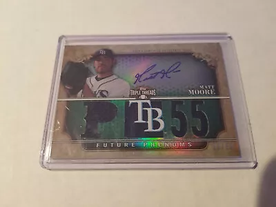 2013 Topps Triple Threads Matt Moore #143 Autograph Jersey Emerald 29/50 Rays • $9.99