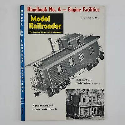 Vintage Model Railroader August 1954 Magazine Train Hobbyist Miniature  • $5.03