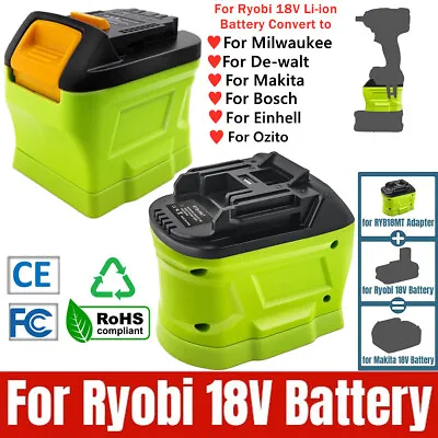 Adapter For Ryobi 18V Li-ion Battery Converter To For Ozito 18V Cordless Tool • $30.29