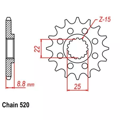 MTX Standard Front Sprocket 13T For KTM 350 XCF 2013-2019 • $32.66