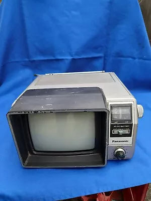 Panasonic Portable B&W TV 1982 TR-7000T UHF VHF Antenna Vintage WORKS • $49.99