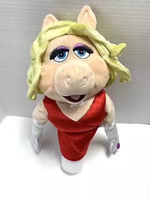 The Disney Store Jim Henson Miss Piggy Muppets Red Dress Hand Puppet 14 Inches • $29.99