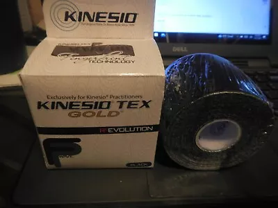 Kinesio Tex Gold FP Tape - BLACK - 2  X 16.4'  - NEW IN BOX GKT45024 • $8