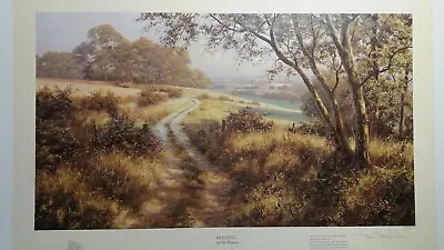 DAVID DIPNALL Evening On The Downs Signed Limited Edition Countryside Landscape • £54.99