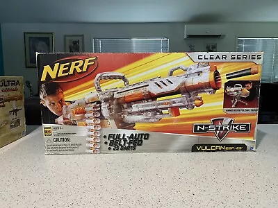 Nerf N-Strike Clear Series Vulcan EBF-25 Dart Blaster Brand New In Box. • $250