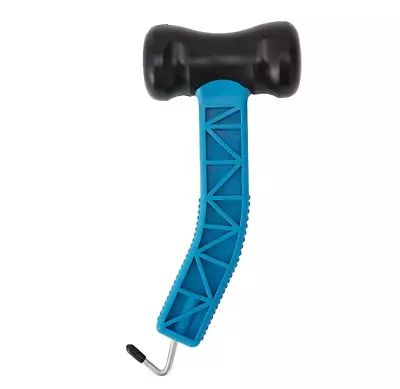 Tent Peg Mallet With Peg Puller Camping Or Hiking Trip Blue And Black- Free Ship • $8.74