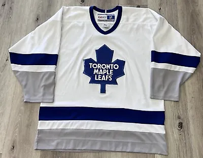 Vintage Toronto Maple Leafs Jersey Large CCM NHL Hockey Blank Distressed • $40