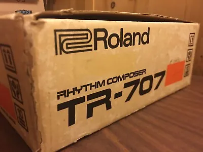 Roland TR-707 RHYTHM COMPOSER Vintage Drum Machine Working - Original Packaging. • $750